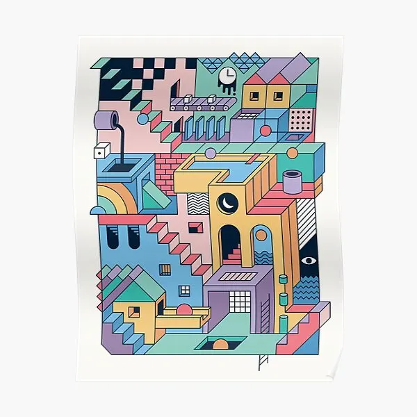 

80 Is Escher Poster Print Funny Decor Art Modern Decoration Vintage Room Home Mural Picture Painting Wall No Frame