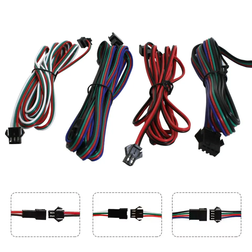 2Pin 3Pin 4Pin 5Pin JST LED สายไฟ 22AWG ชายหญิงสําหรับ WS2811 WS2812 WS2813 RGBWW Strip Light 1