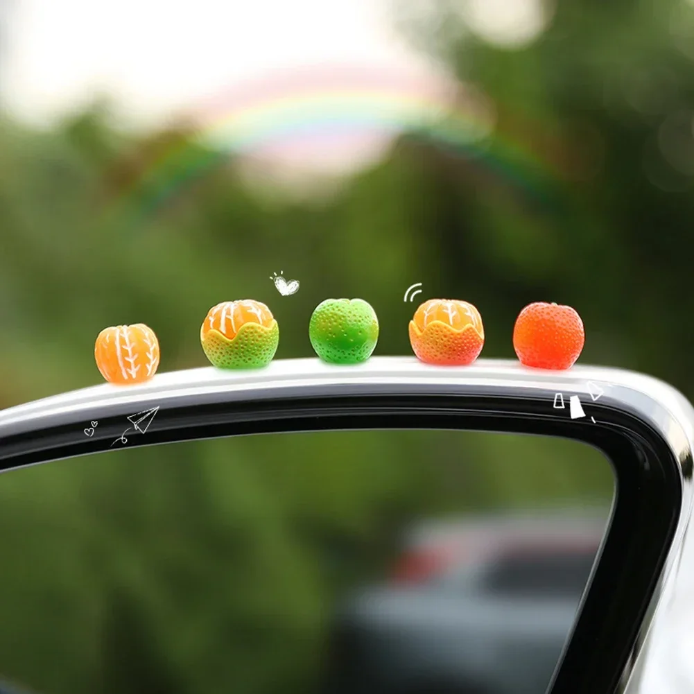 Set of 5 Adorable Orange Sugar Car Pendants