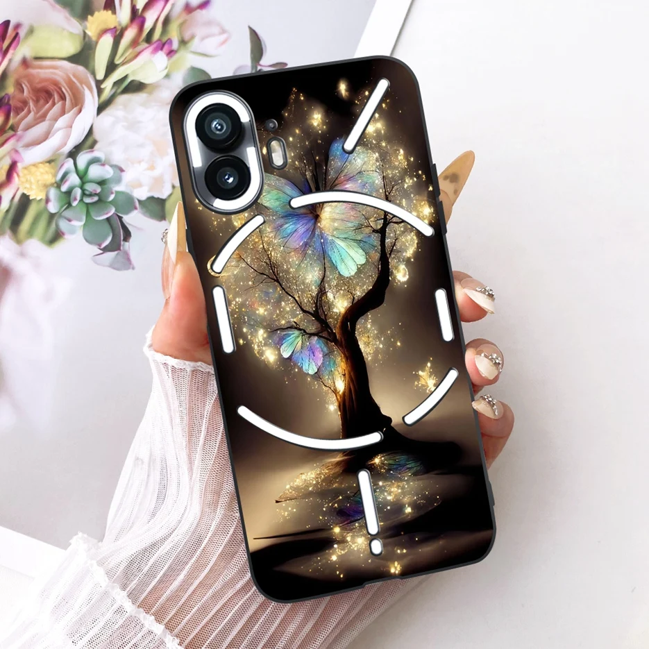 Floral Butterfly Design Soft TPU Phone Case
