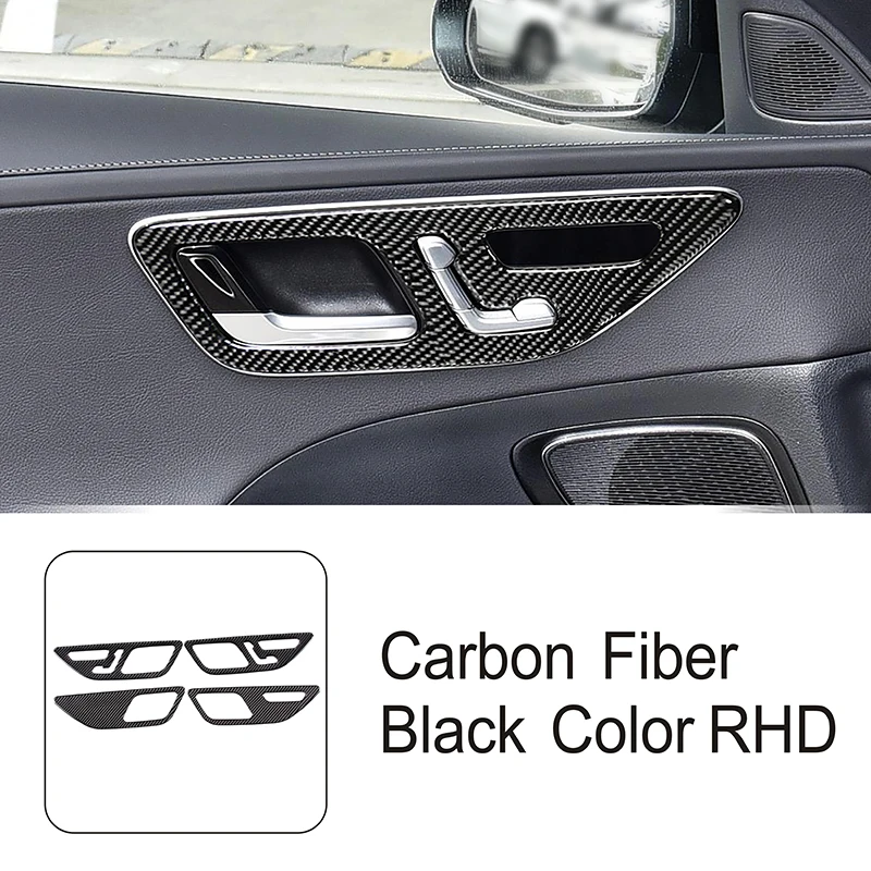 Carbon Fiber Inner Door Handle Frame Decoration Cover Trim For Mercedes  Benz C Class W206 2022 2023 Car Styling Interior - AliExpress