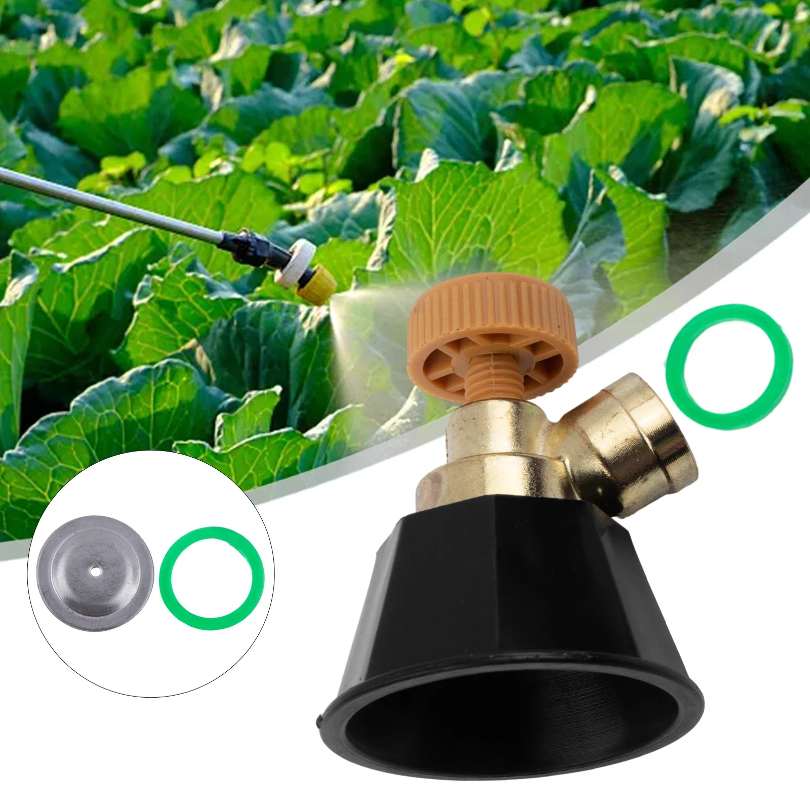 

Adjustable Nozzle Garden High Pressure Plastic+alloy Sprayer Wind Sprinkler Windproof Atomization Cyclone Whirlwind