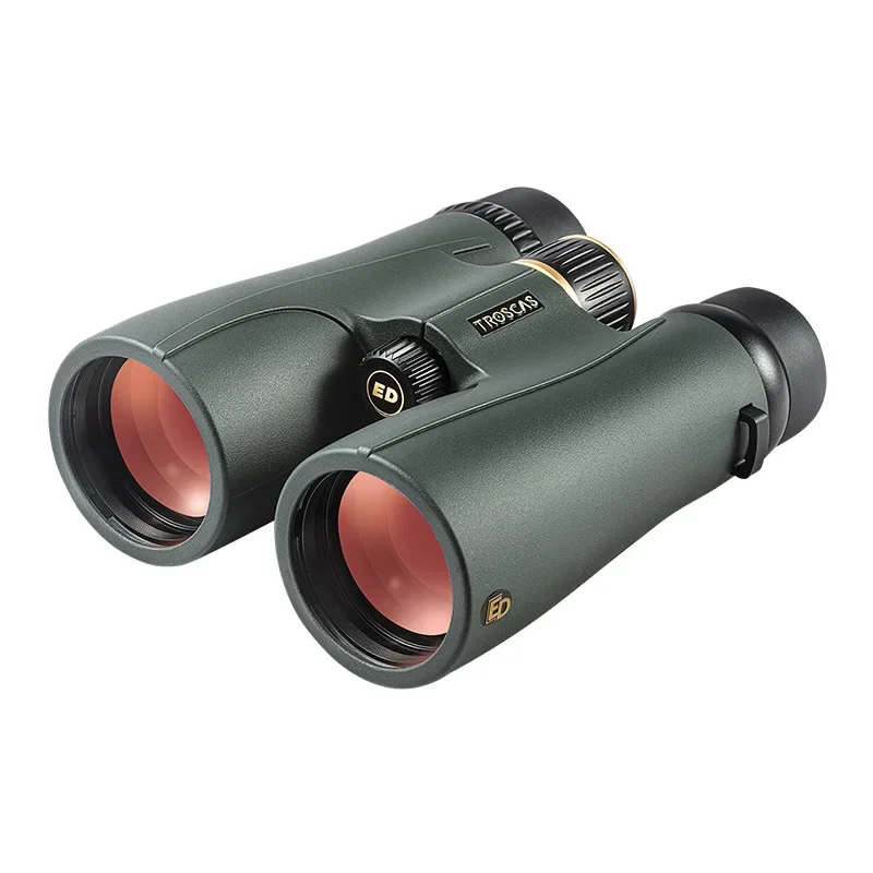 TROSCAS 10X50ED/12X50 ED High Power Binoculars Nitrogen-filled Waterproof High-Definition BAK4 SMC Telescope for Outdoor Travel 5