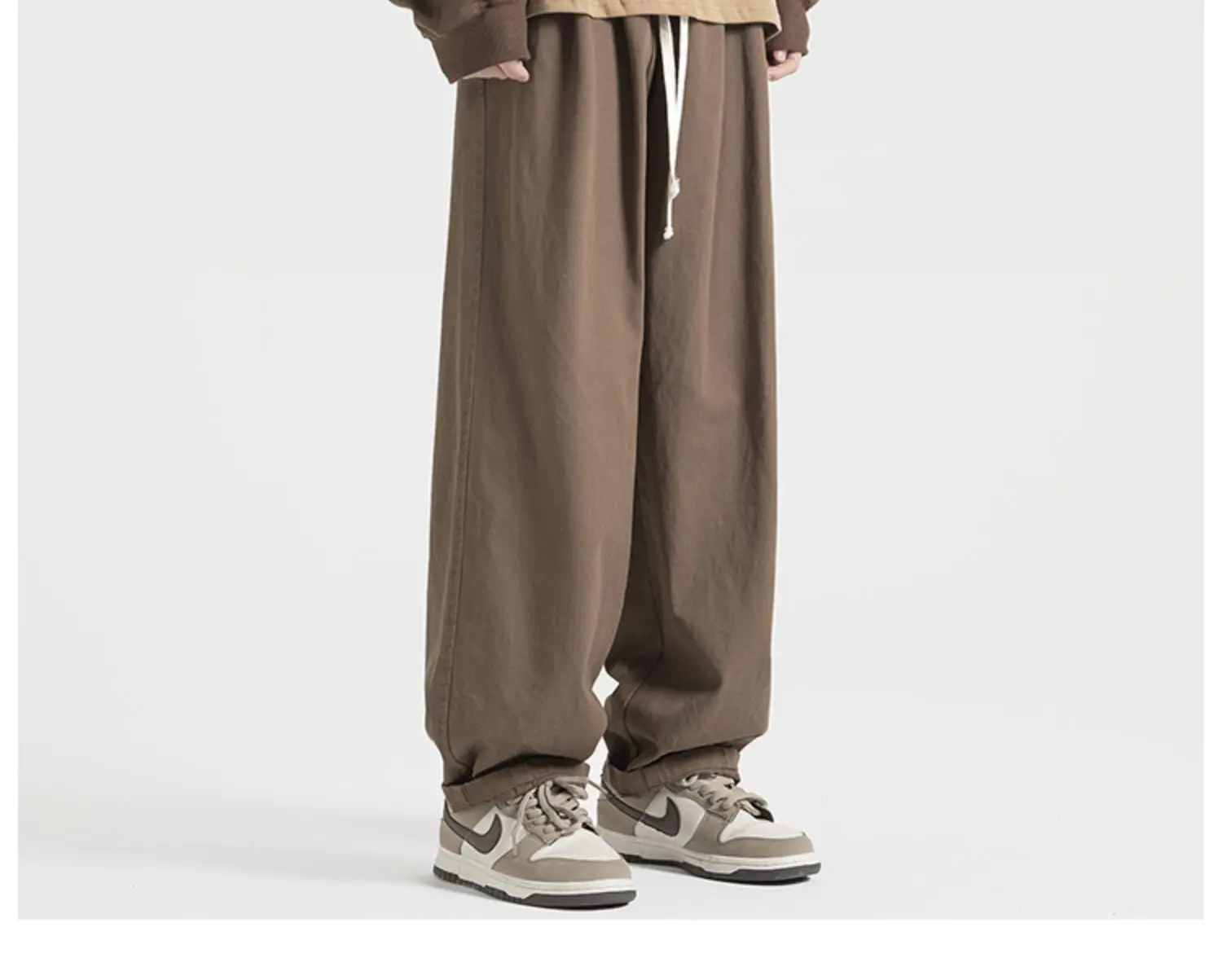 Casual Pants Men's Spring And Autumn Wide-legged Korean Version Of The Trend of Loose Dragging Retro American straight