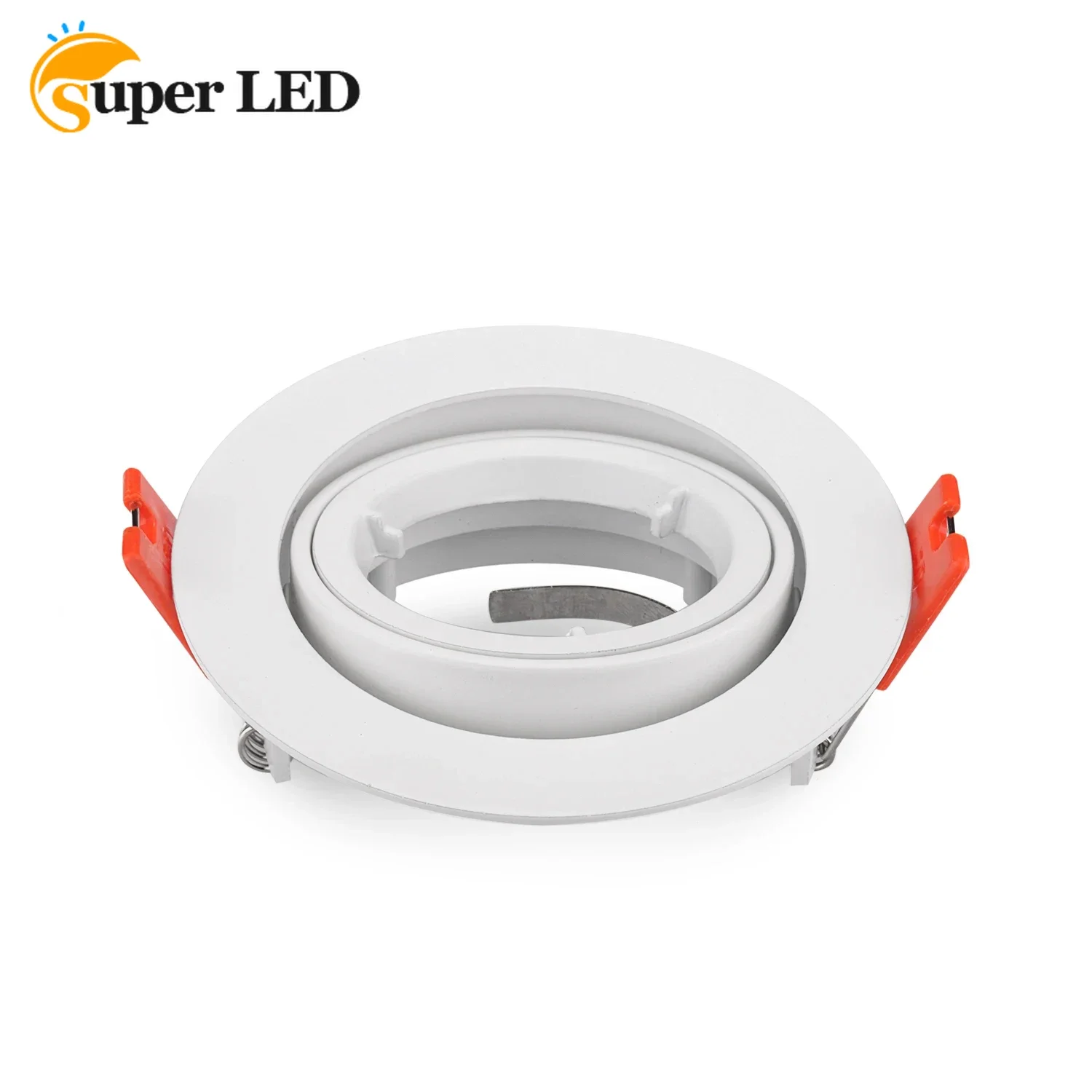 LED Eyeball Casing Fixture GU10 MR16 Black White Downlight Single Head LED Spotlight Casing Fitting Frame