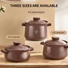 Casserole soup pot stew pot stone pot soup medicine Congee stew rice soup pot open fire high temperature resistant casserole 4