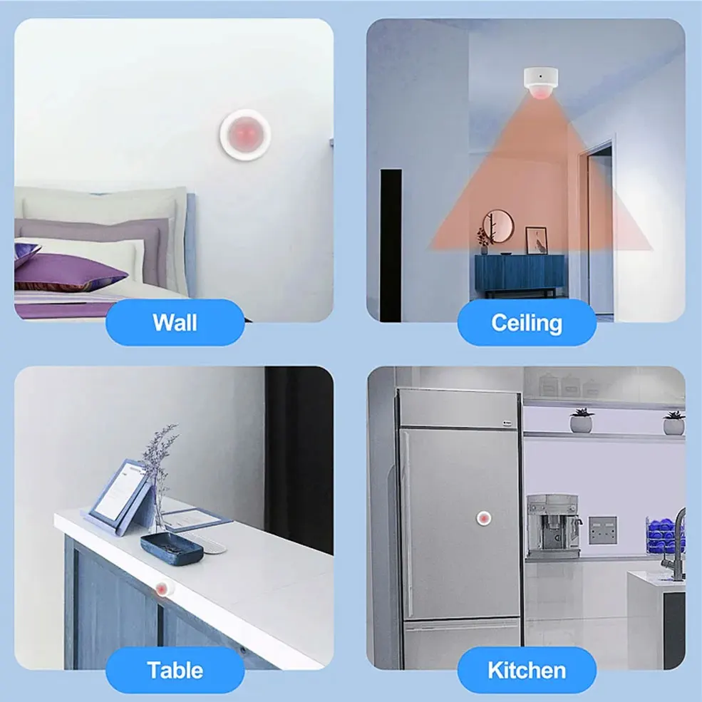 Zigbee Human PIR Motion Sensor Detector Security Smart Life Ewelink Zigbee Movement PIR Detector For 2mqtt Alice Google Alexa pir motion sensor,motion sensor,motion sensor switch,human presence sensor,infrared detector sensor,pir sensor switch