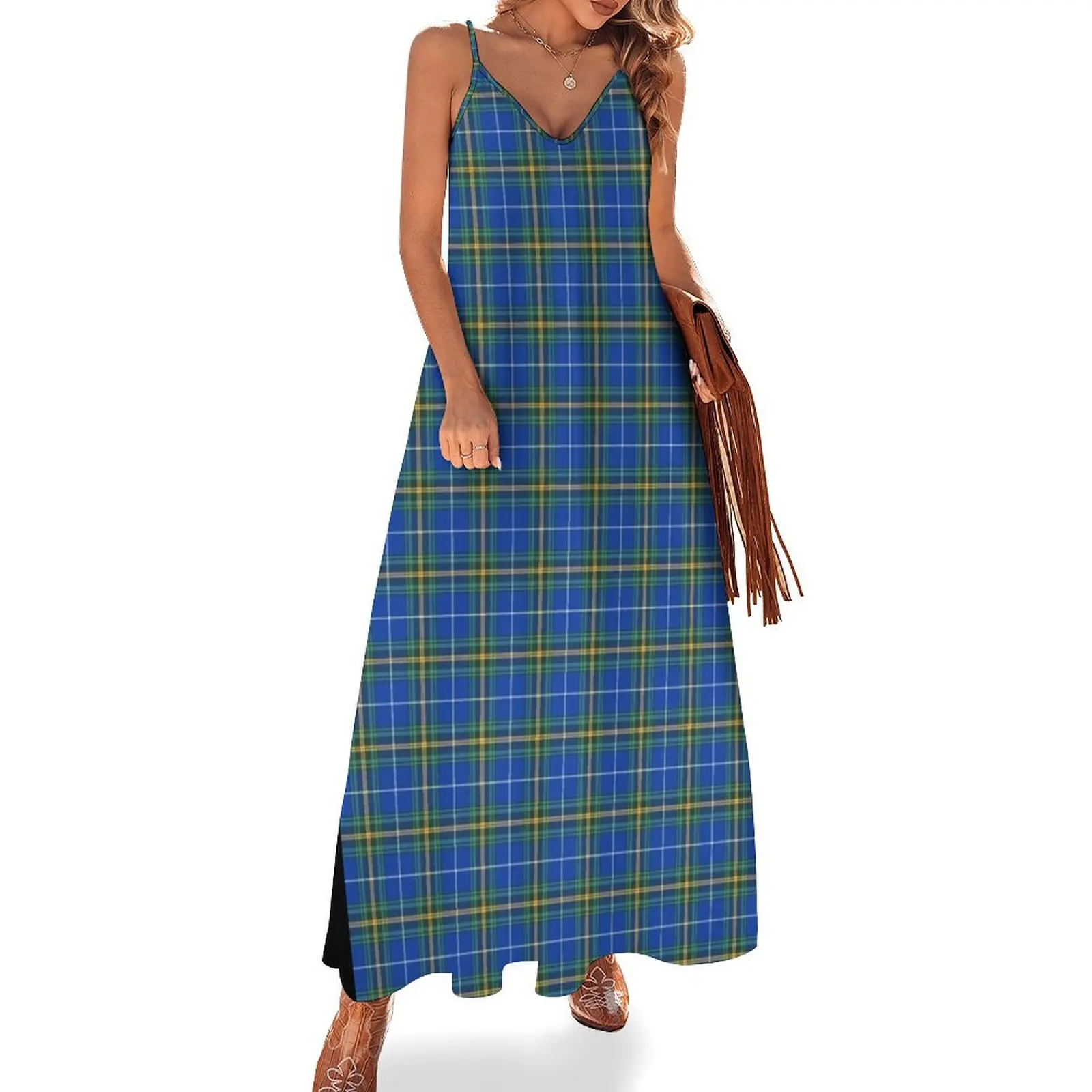 Province of Nova Scotia Tartan Sleeveless Dress summer clothes for women Women's dresses women clothes