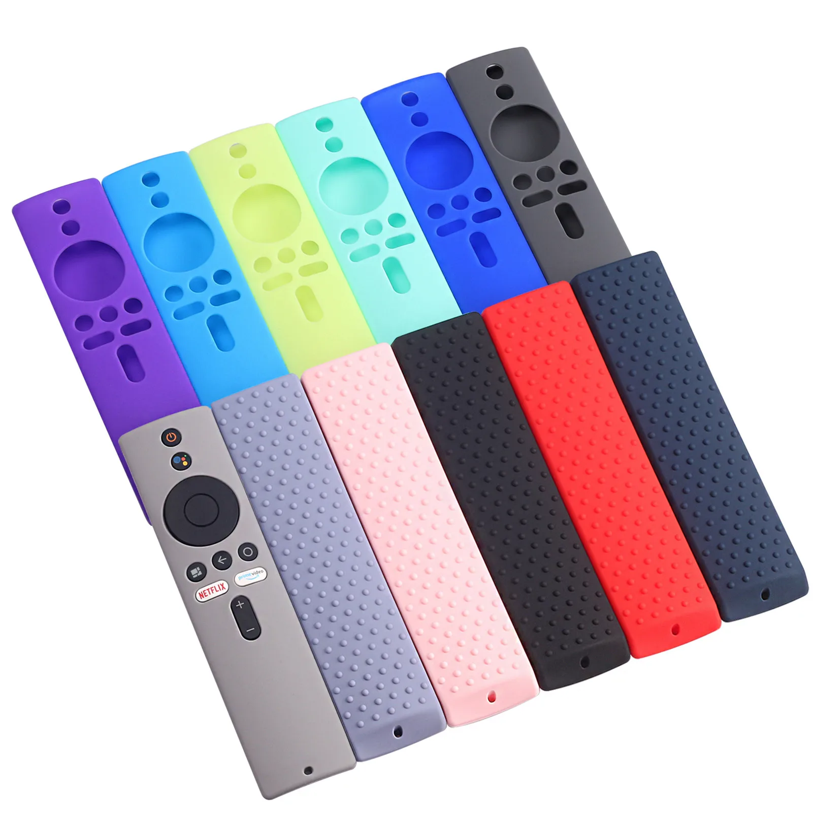 Remote Cases For Xiaomi TV Mi Stick 4K Box Soft Anti-Slip Rubber Dust Covers Silicone TPU Remote Control Covers Protective Case