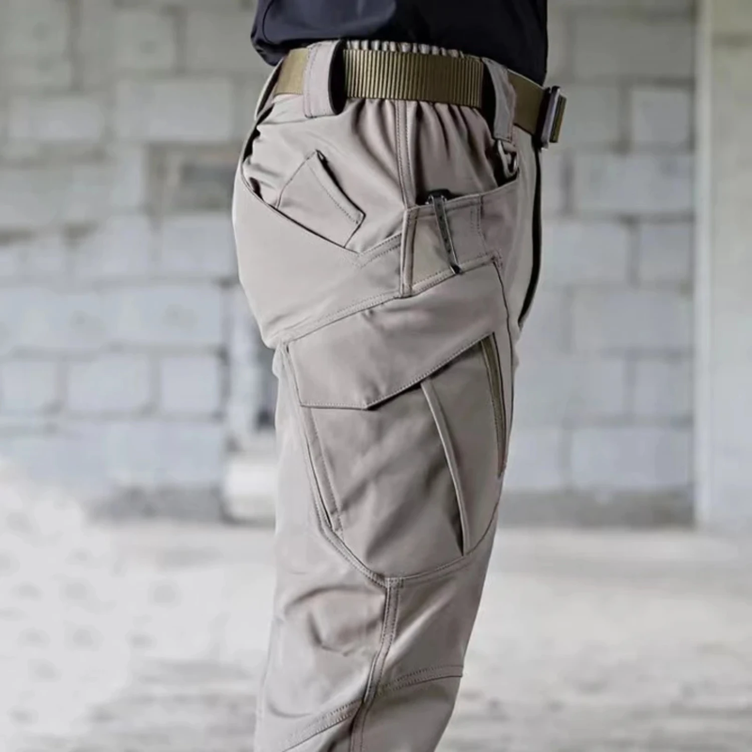 New Men Elastic Camping Hiking Trekking Fishing Climbing Outdoor Sports Trousers Spring Autumn Fall Cargo Tactical Quick Dry Pan