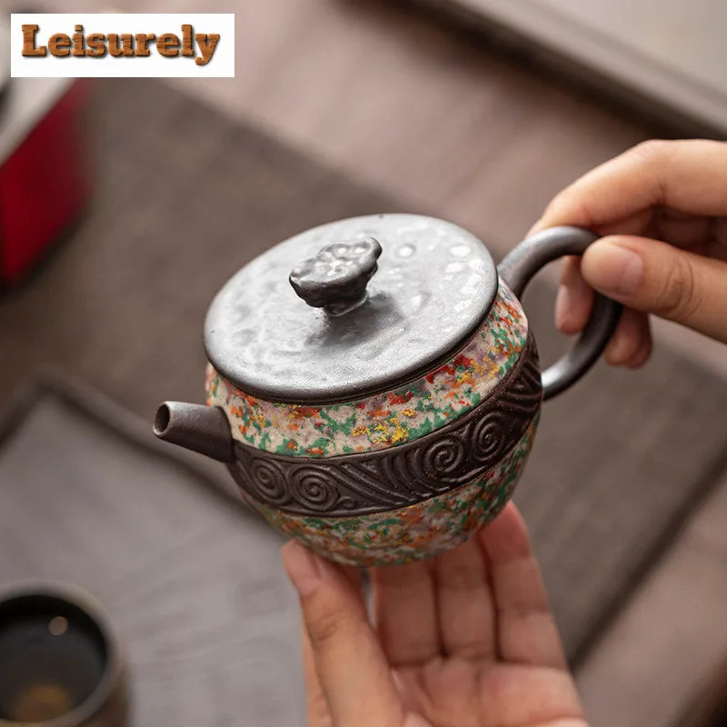225ml Lake Stone Teapot Creative Tea Infuser Pot Tea Maker Kettle With Ball Hole Flower Tea For Tea Supplies Ornaments Craft