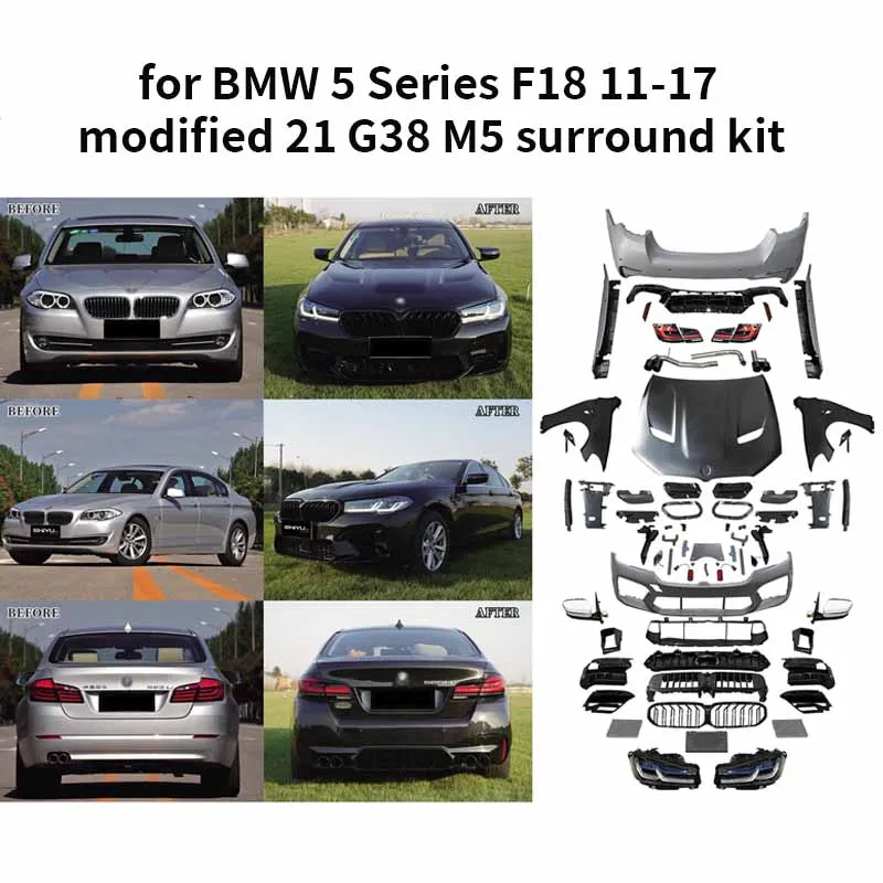 

Подходит для BMW 5 серии F18 от 11 до 17 до 21 G38 M5 комплекты объемных лазерных фар CS детали корпуса бампера