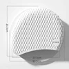 Silicone Swimming Caps Large Size Long Hair Ear Protection Swim Caps for Women Elastic Pure Color Swimming Cap Pool Accessories 6