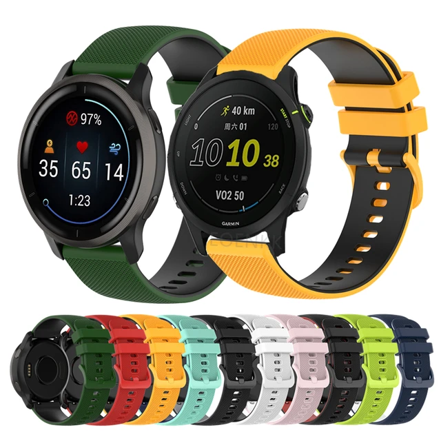 Colorful Watch Band For Garmin Forerunner 255 245 645 158 55/Venu 2/2  Plus/Vivoactive