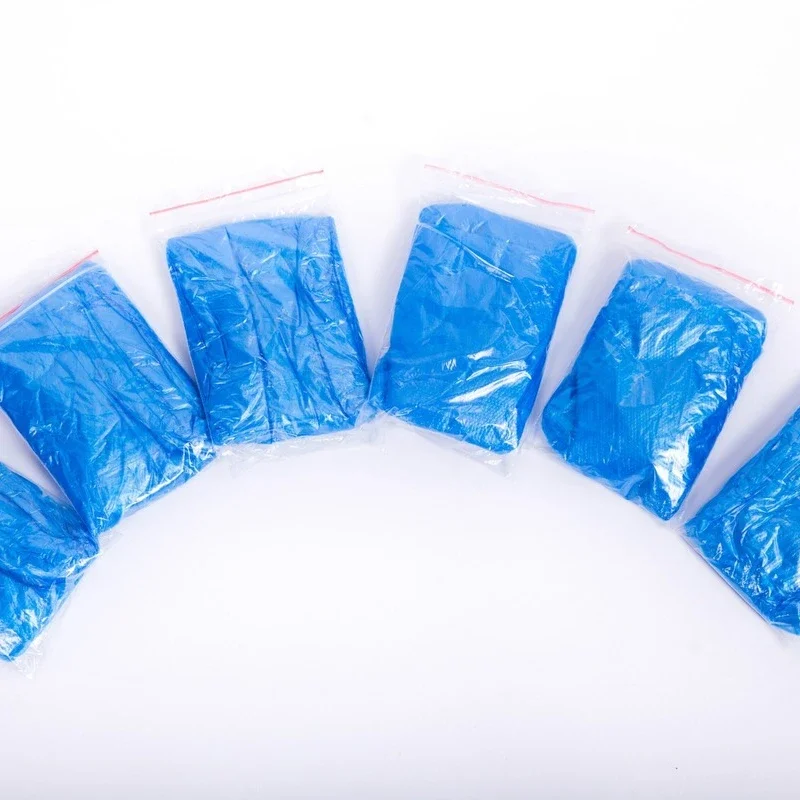 20Pcs Plastic Disposable Rain Shoe Covers High-Top Boot