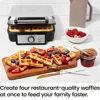 Four-Slice Belgian Waffle Iron Customize Temperature Nonstick Plates Easy Cleaning RJ04-4P-V2-WM New 2
