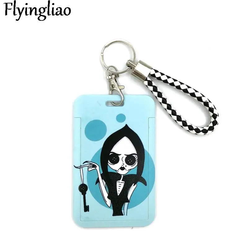 

Coraline Horror Characters Creative Lanyard Card Holder Student Hanging Neck Phone Lanyard Badge Subway Access Card Holder