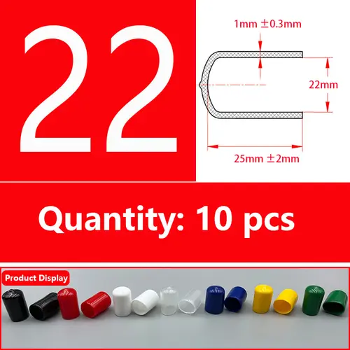 Rubber Cap Sleeve Soft Elasticity Silicone Protective Cover  Sealing Plug Thread Protection Sleeve Black Red White Blue 1.5-24mm - Image 10