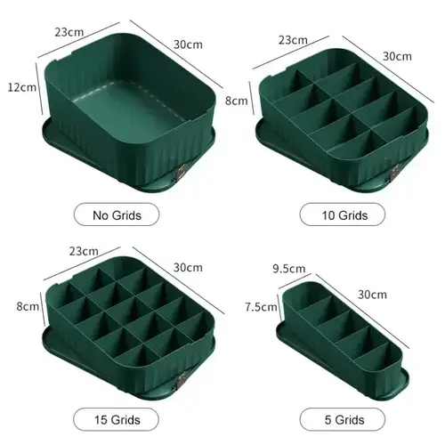 Solid Color Underwear Storage Box Closet Organizer Underwear Socks Drawer Clothes Finishing Box With Lid Wardrobe Organizer - Image 6