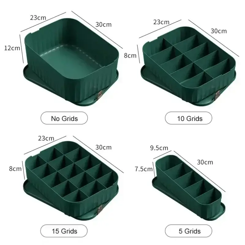 Solid Color Underwear Storage Box Closet Organizer Underwear Socks Drawer Clothes Finishing Box With Lid Wardrobe Organizer - Image 6