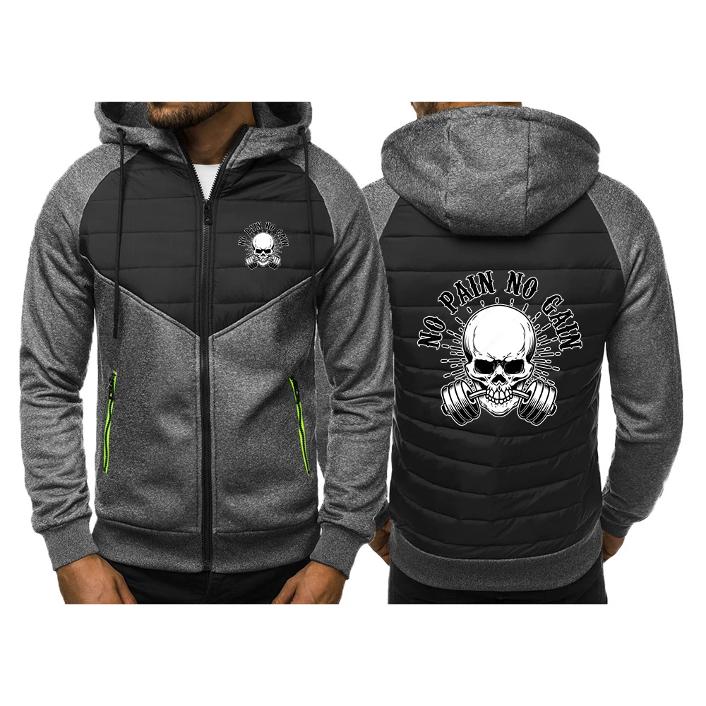 Cotton Padded Slim Fit Mens Hoodie Jacket