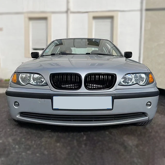 Griglia Anteriore Nera Opaca Per BMW Serie 3 E46 Facelift 2002-2005 | Ricambio Alta Qualit&agrave;