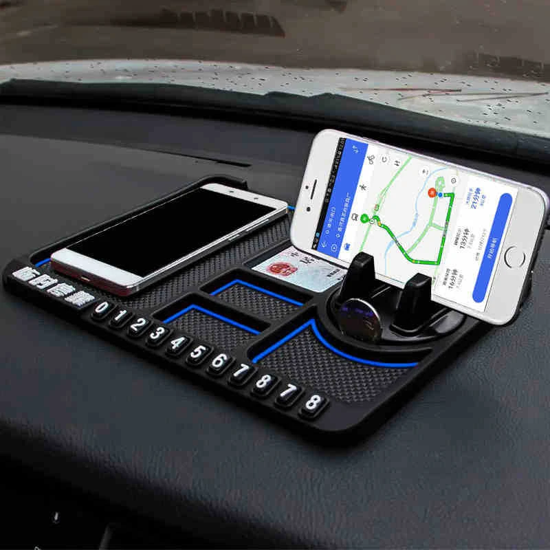 smartphone stand Car Phone Holder Dashboard Anti-Slip Phone Stand Mat Auto Phone Cushion PVC For Mobile Phone Bracket Navigation Storage Cushion mobile stand holder