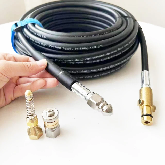 High Pressure Washer Hose Sewer Drain Water Cleaning Hose Pipe for Nilfisk  Stihl Pipe Clogging Jet Washer Hose Cord