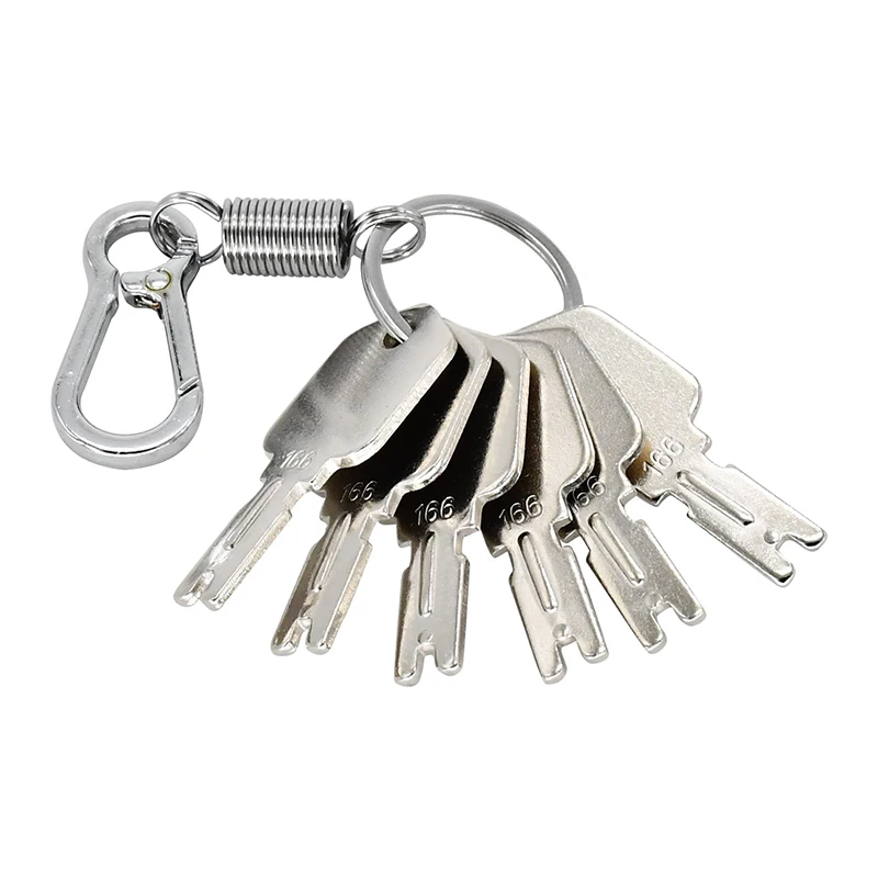6Pcs Keys 186304 166 Forklift Keys 1430 Compatible with Hyster Forklift S30XL Compatible with Daewoo Skid Steers 430 440 450