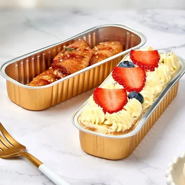 10Pcs Disposable Aluminum Foil Pans Grill Catch Tray Food Containers  Rectangle Take-out Lunch Box Kitchen Supplies BBQ Accessory - AliExpress