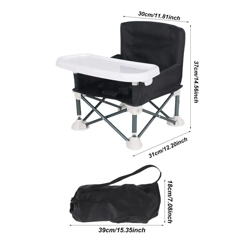 Assento de bebê booster cadeira alta dobrável cadeira de alimentação do bebê com bandeja removível portátil cadeira alta bebê comer cadeiras de assento mesa