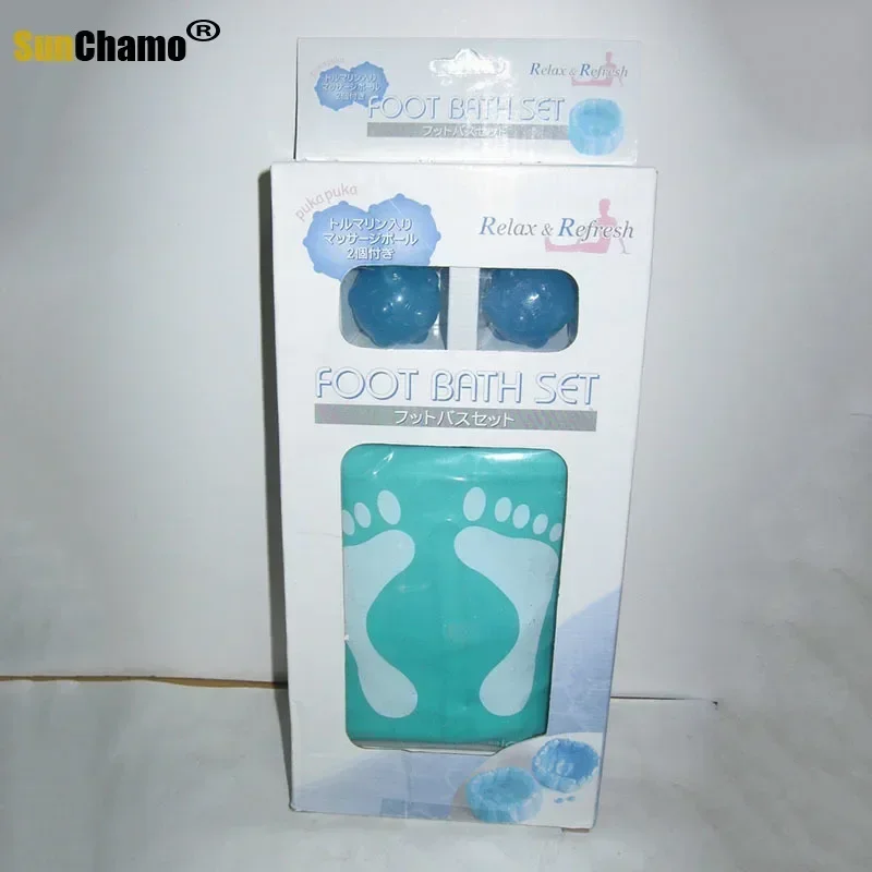 Foot Feet Soak Bath Inflatable Basin Wash Spa Home Use Pedicure Care Relax Household Barrel Massage Bucket