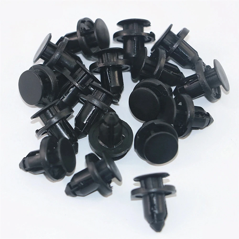10/20/50pcs 8mm Diameter 8mm Black Vehicle Car Bumper Door Panel Fender