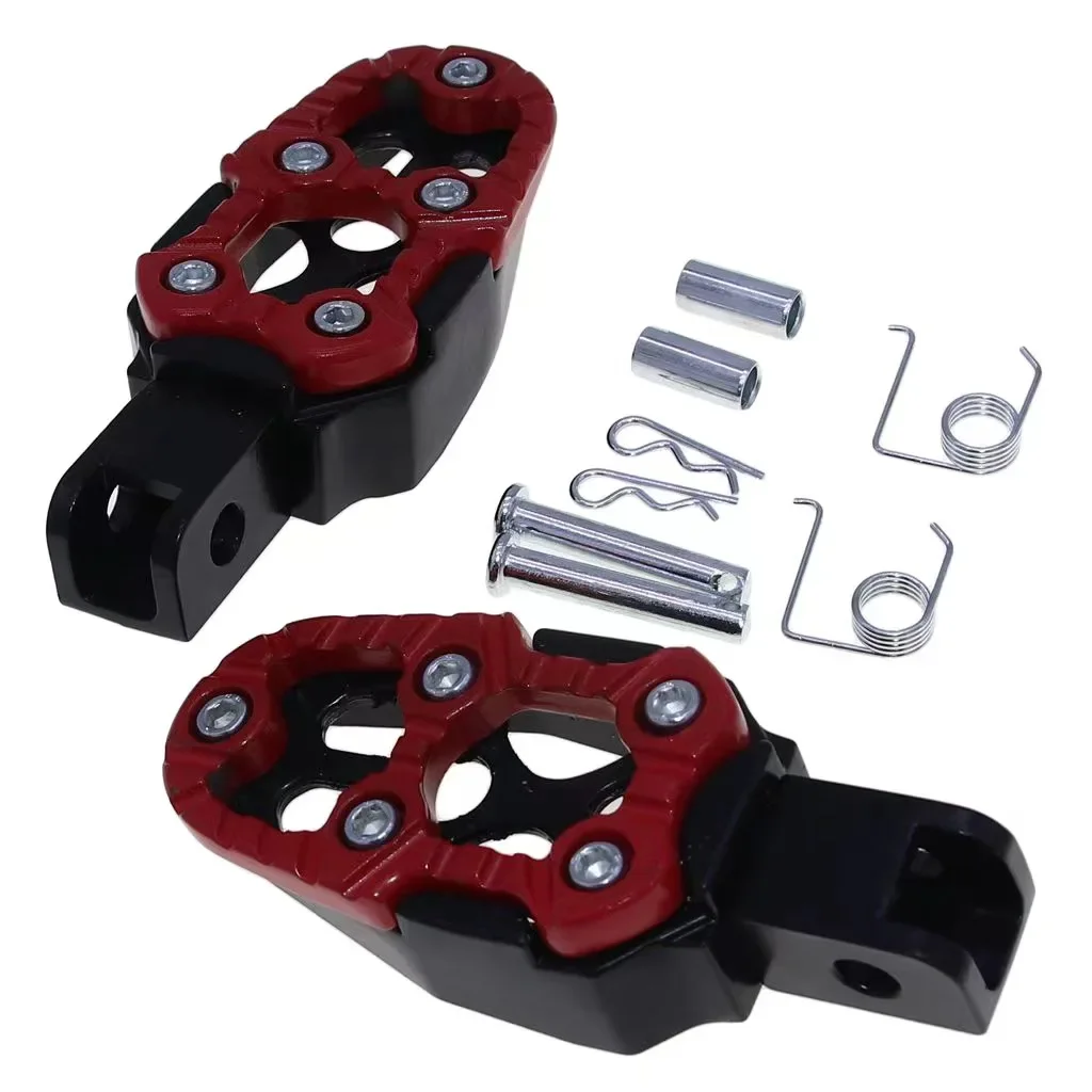Universal Aluminum Alloy Foot Pedals Angle Adjustable Motorcycle Scooter ATV E-Bike Foot Rests Pegs motorcycle footrests motorcycle foot pedals