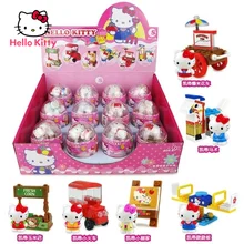 

Hello Kitty Toy Twisted Egg Building Blocks Children's Development of Brain Toys Random Blind Box Gifts
