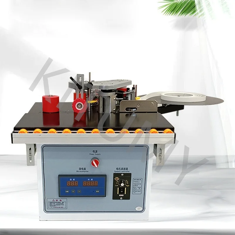 220V Portable Edge Bander Woodworking Edge Banding Machine Small Manual Banding Machine Double Side Gluing