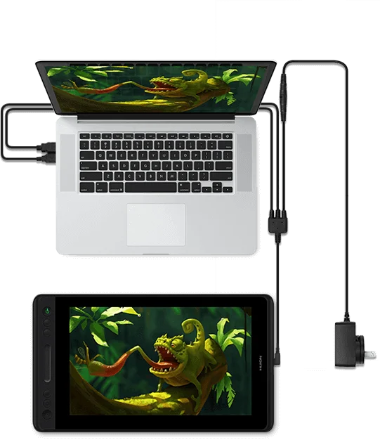 Huion Kamvas Pro 12 Graphics Tablet with Screen 11.6 Inch Digital Drawing Monitor Full-Laminated Pen Display with Foldable Stand