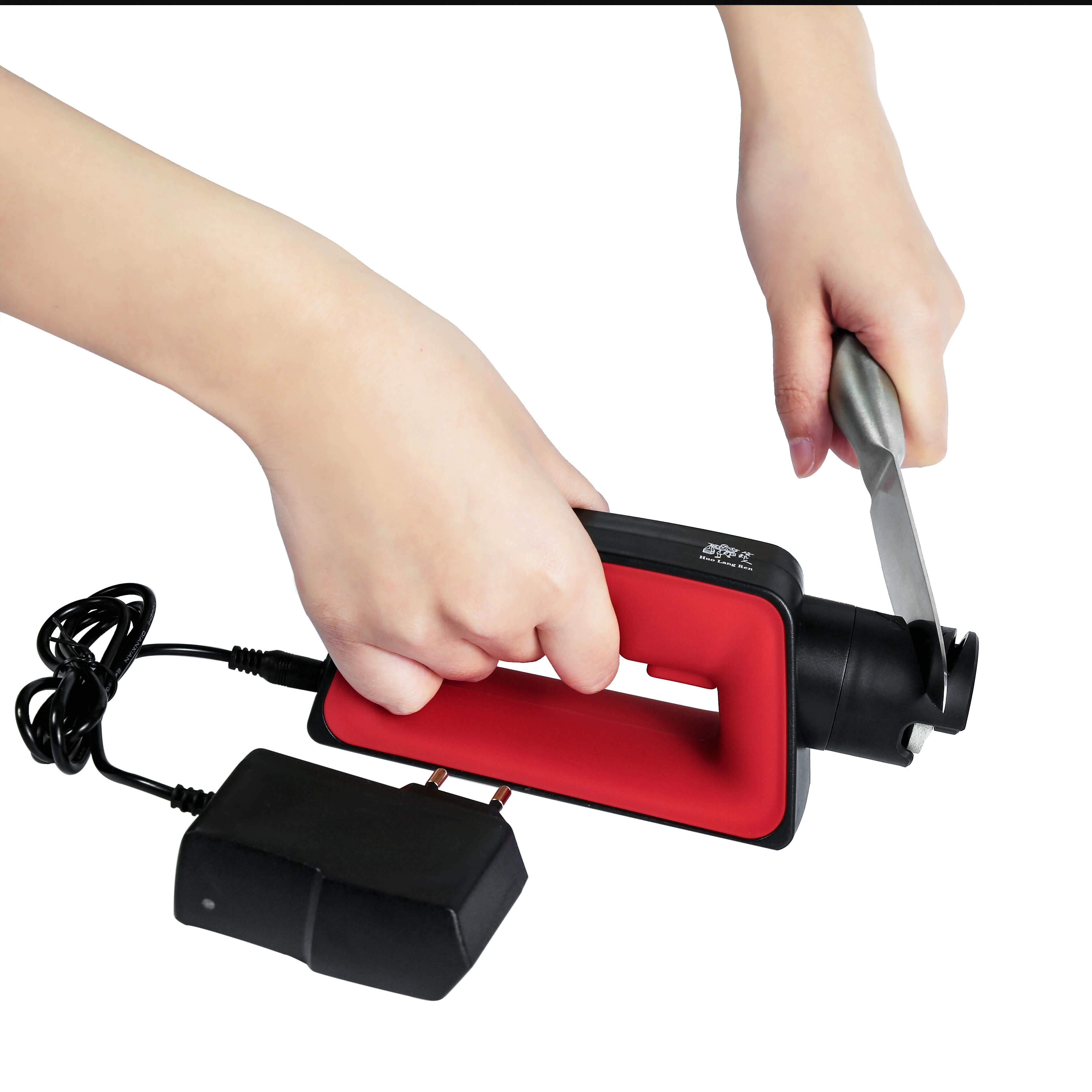 Nuoten Electric Knife Sharpener Professional Kitchen Novel Accessories Motorized Rotating scissor Sharpening Stone Tool Upgrade