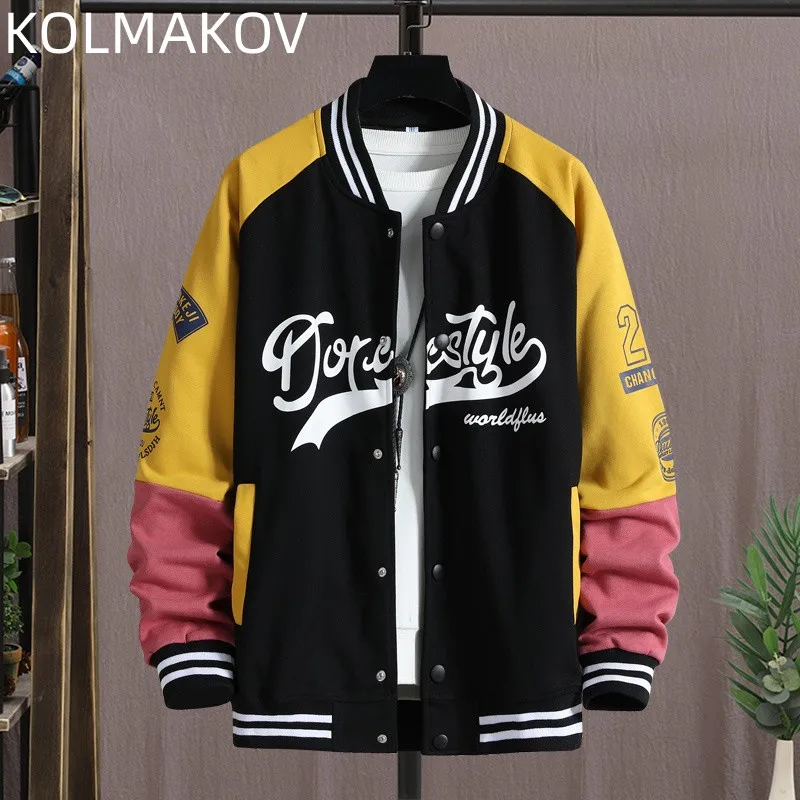 

2023 Spring/Autumn New Men'S Fashion High -Quality Coat Men'S Loose Leisure Versatile Comfortable Long -Sleeve Baseball Jacket