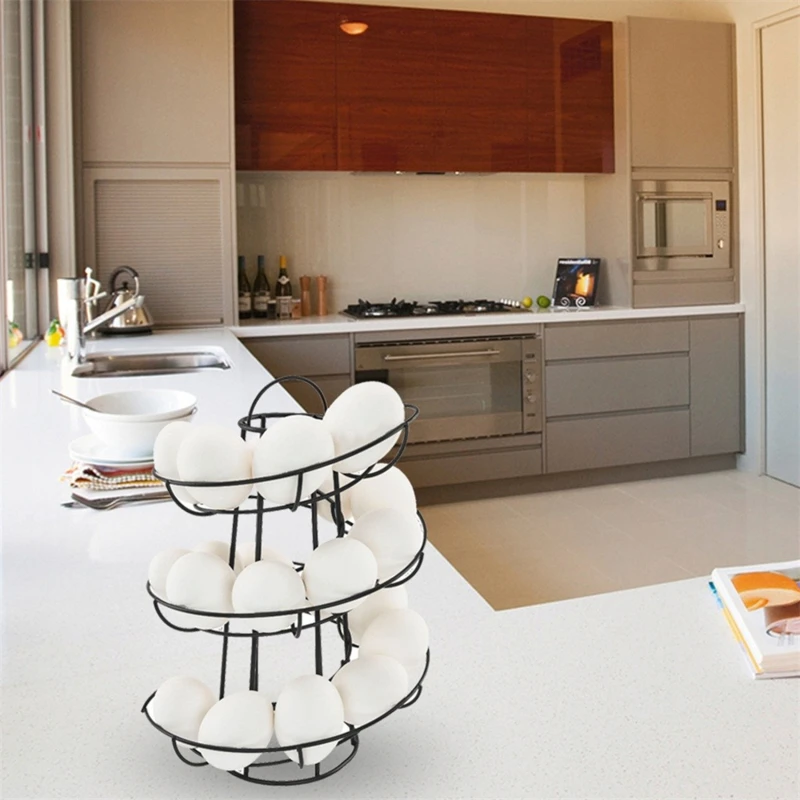 Egg Skelter Spiral Rack - Deluxe Egg Storage Dispenser