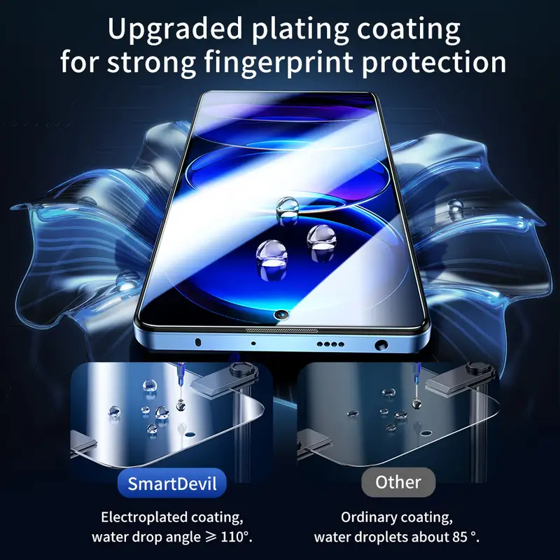 SmartDevil 2PCS Screen Protector for Xiaomi 17 15 13T 14T 17T Redmi K100 HD Tempered Glass Film for Redmi Note 13Pro Note 15 Pro - Image 2