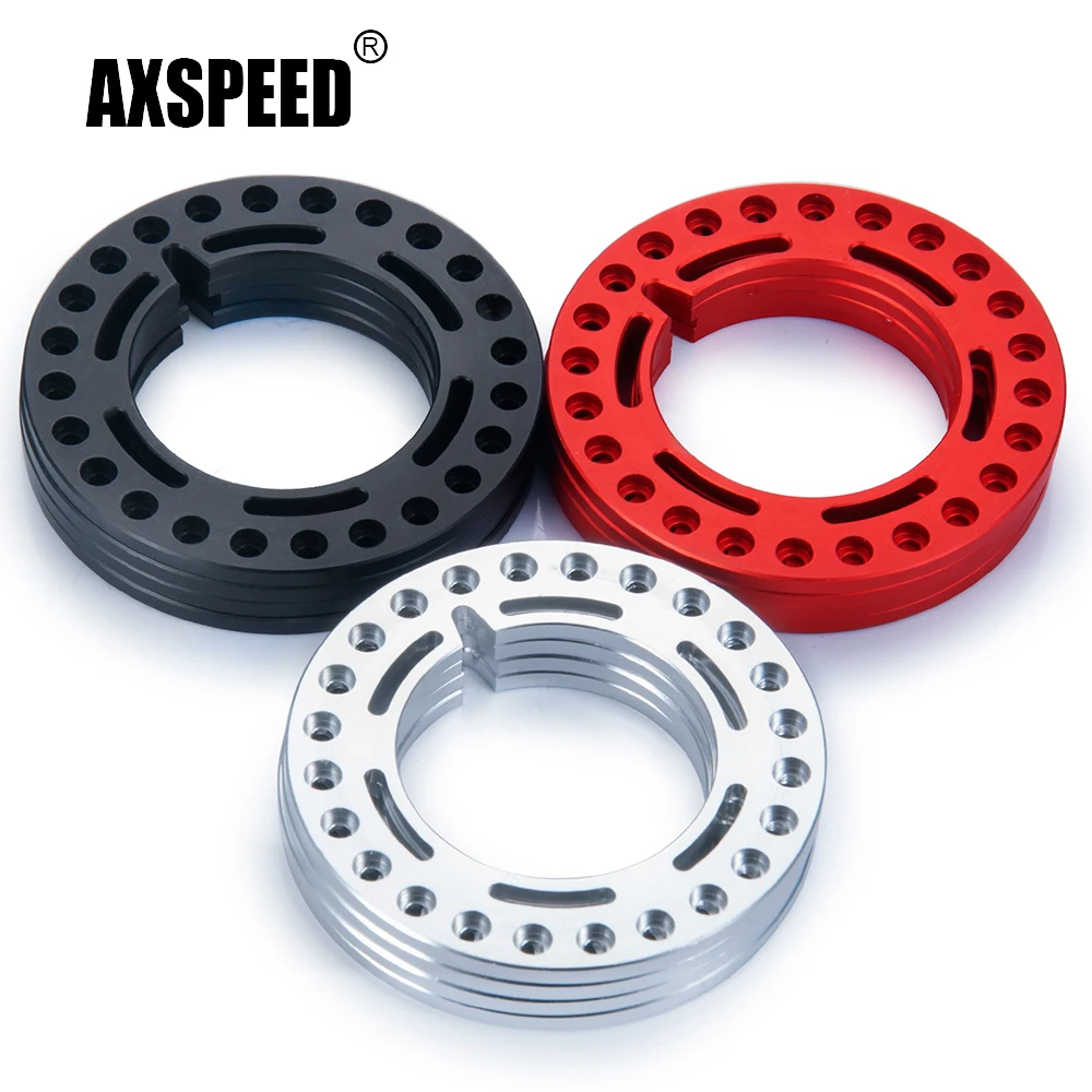 4 Pack ShareGoo 1.9 Inch Beadlock Wheel Rims - Metal 10-Spoke For Traxxas TRX4, Axial SCX10, RC Crawlers
