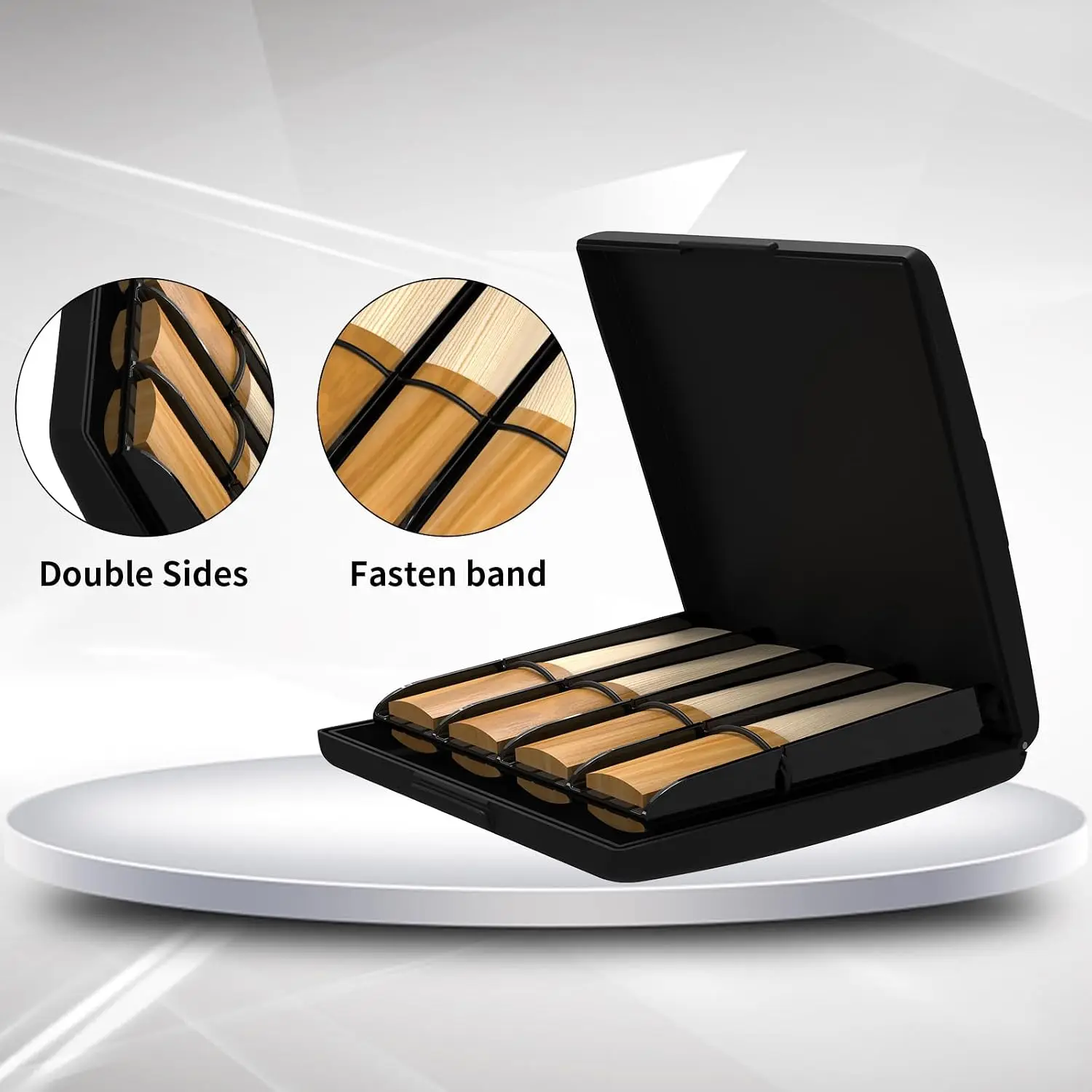 Premium Sax Reed Storage Case – 8 Individual Slots, Lightweight Design, Durable ABS Shell, Elastic Secure Band