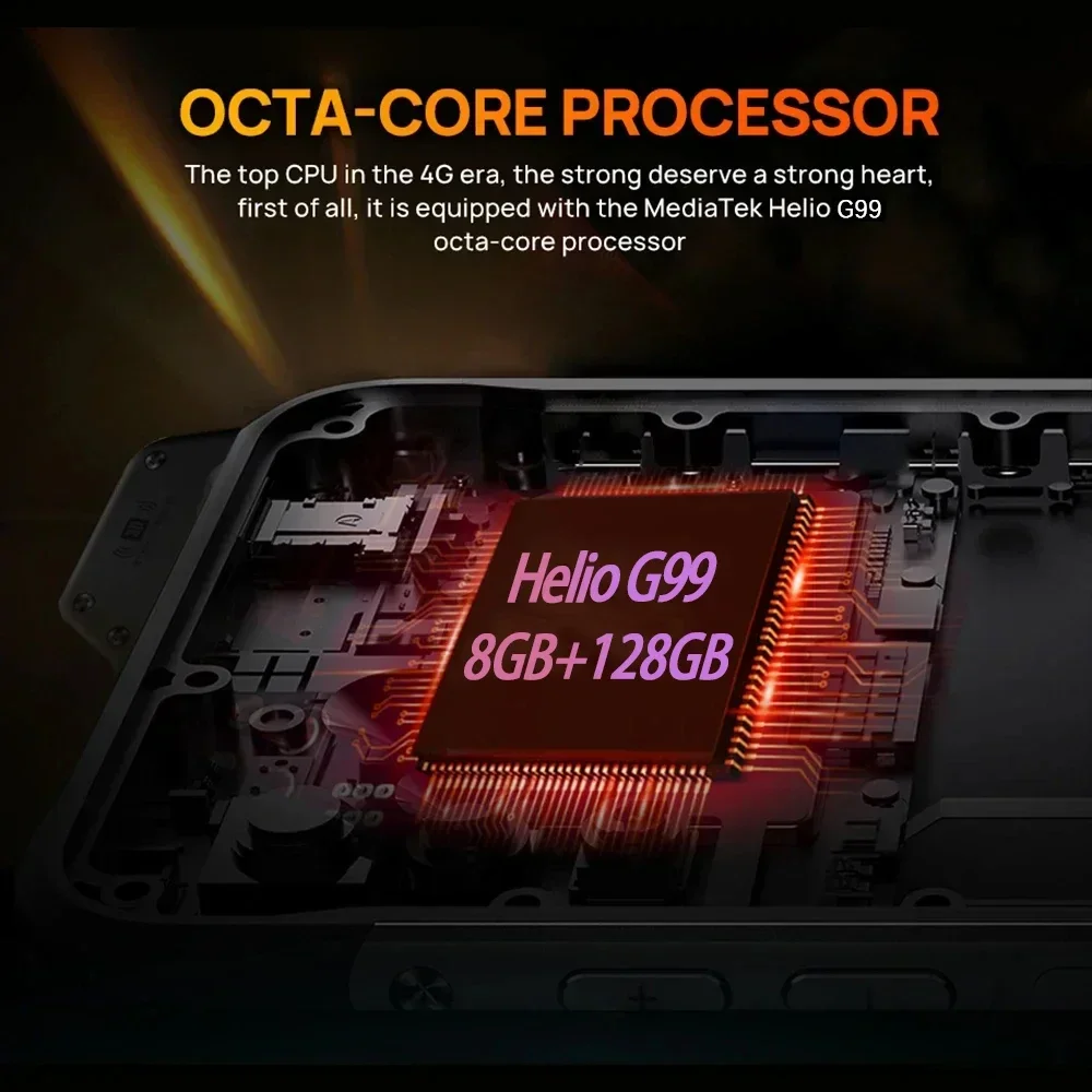 UNIWA W999 ATEX Rugged Waterproof Walkie Talkie 8GB+128GB 6.3 Inch FHD 5000mAh Smartphone Andriod 13 NFC Cell Phones Helio G99