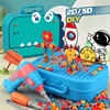 Children Toys Tool Set Electric Drill Screw Nut 3D Puzzle Toys Pretend Play Repair Tool Box Drilling Assembly Educational Toys 3