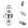 Wrench Extension Rod 1.18"x0.55" Chrome Vanadium Steel 3/8 Double-Head Hex Socket Wrench Adapter Driver Conversion Tool 5