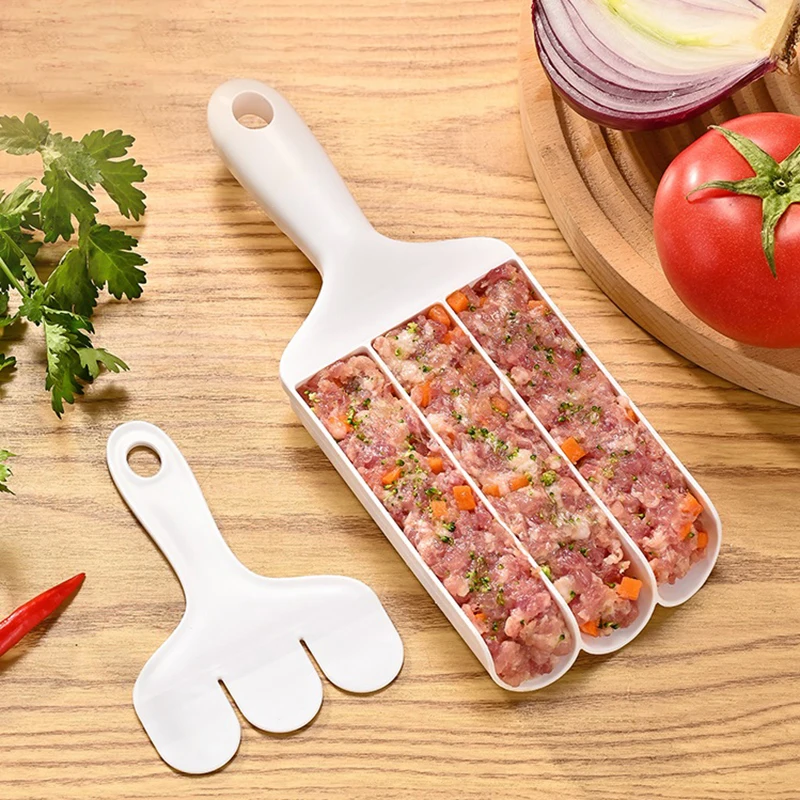 Meatball Maker Upgraded Pushing Non Stick Stuffed Meat Ball Shaping Cooking Scoop Food-grade PP Material Kitchen Supplies