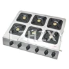 Medium high pressure square six-heads gas stove Commercial gas fire burner head Desktop furnace multi-purpose 6-holes gas stove 4