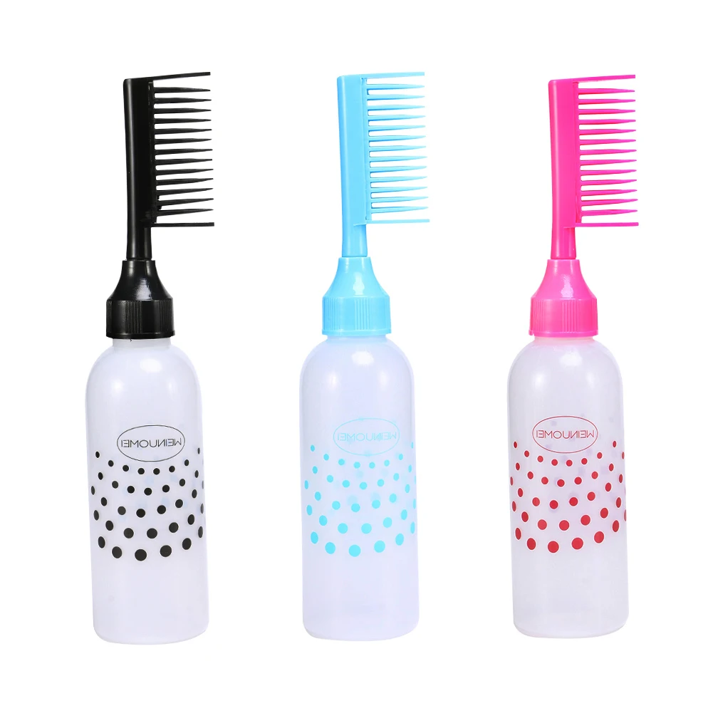 Multipurpose Applicator Bottle Plastic Practical Dry Cleaning Bottle Refillable Hair Dyeing Empty Bottle DIY Hair Coloring Tools