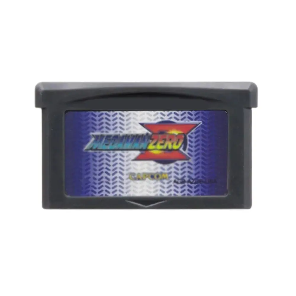GBA 게임 카트리지 메가맨 32 비트 비디오 게임 콘솔 카드, 메가맨 제로 1-4 메가맨 레드 썬 블루 문, GBA용
